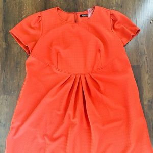 eShakti orange dress with pockets 4X